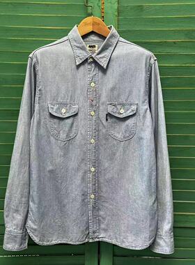 特价 日本制 rats 老布 浅色 牛仔衬衫 original系列 二本针
