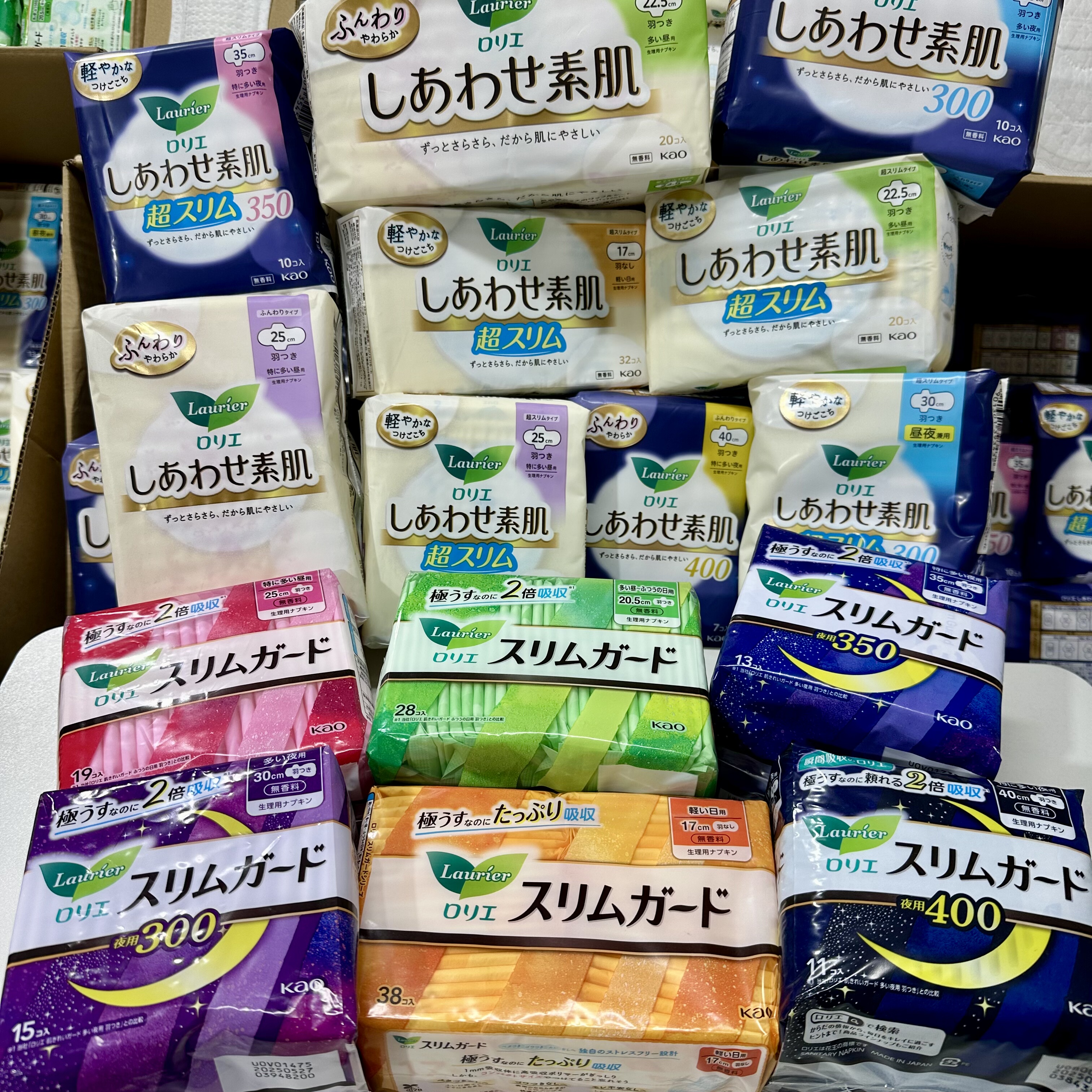 日本花王本土版卫生巾S超薄F素肌日用夜用超薄瞬吸棉柔姨妈巾