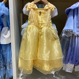 特价必入迪家好美的贝儿女童超长席地盖脚裸公主连衣裙纯色背心裙