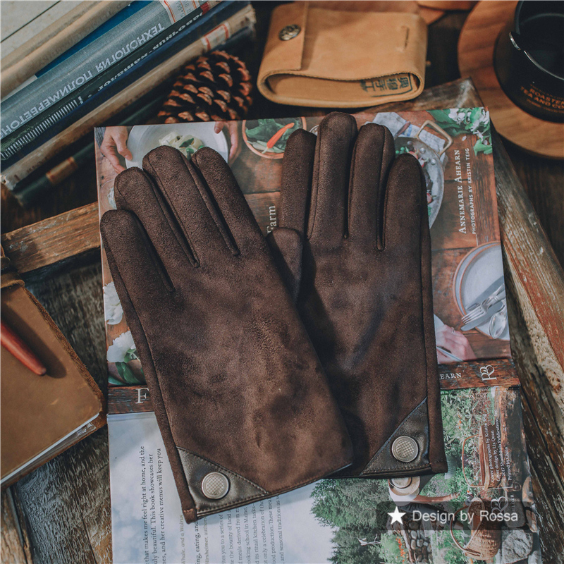 Gants pour homme en velours - Ref 2782573 Image 1