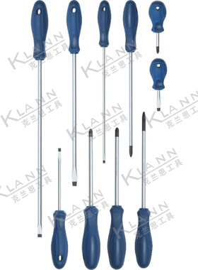 英国SENATOR 10件套蓝色胶柄螺丝刀组套 SEN-572-9100K 克伦威尔