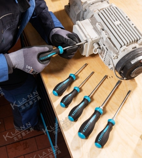 德国HAZET 802-PZ2米字螺丝刀 经典双色高扭矩防滑手柄