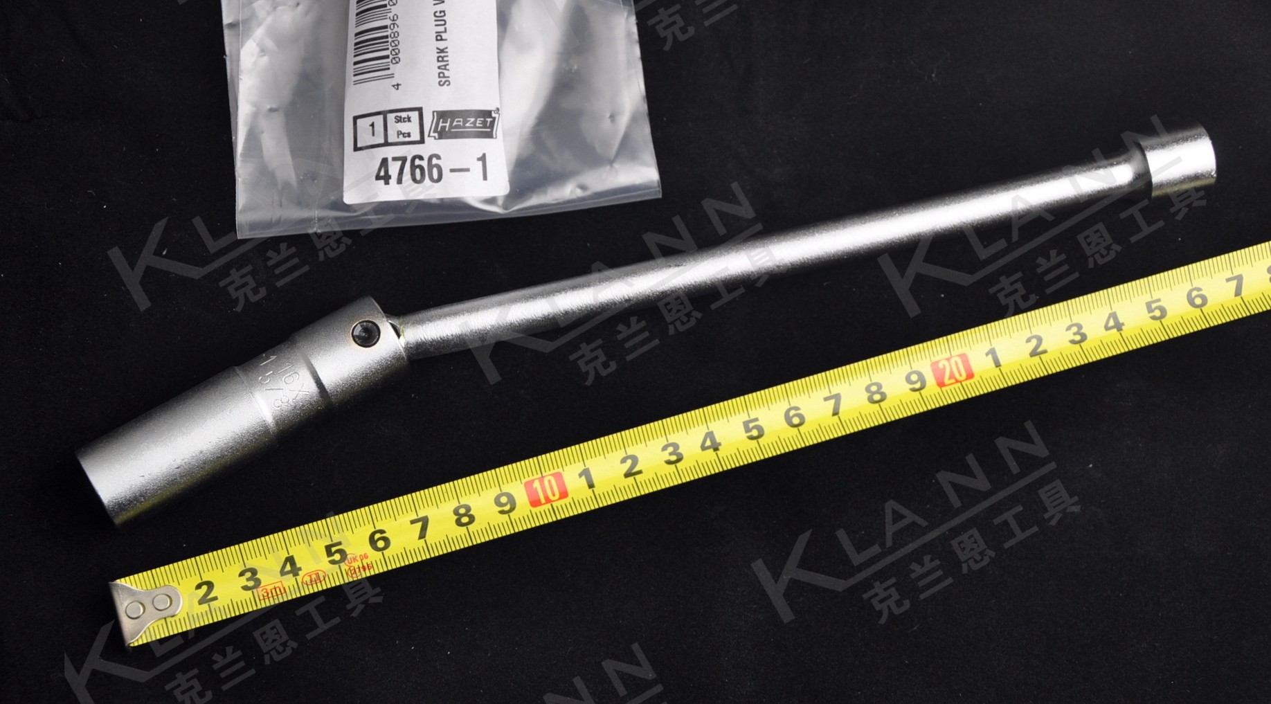 德国HAZET 4766-1火花塞套筒扳手 16mm 3/8方 大众奥迪专用工具