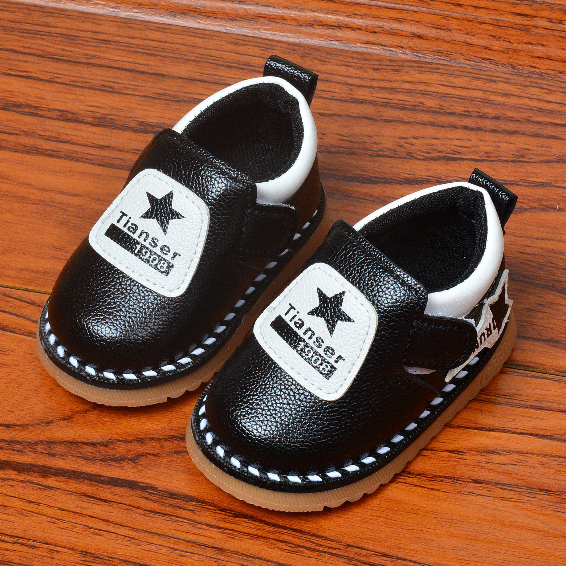 Chaussures enfants pour printemps - semelle caoutchouc - Ref 1039460 Image 3