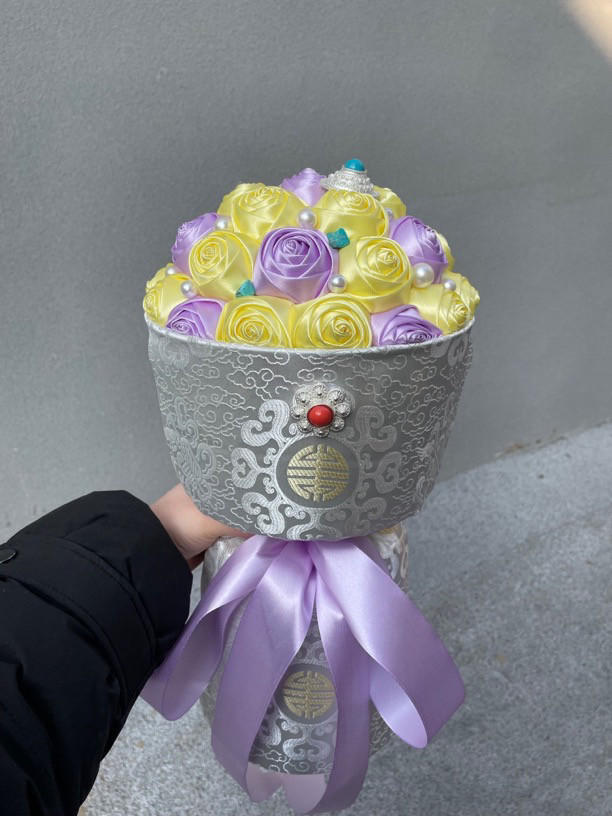 原创手工制作玫瑰花蒙古族藏族新婚庆/商业花艺