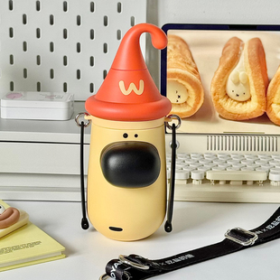 吃盐的鱼大鼻子狗有颜水杯小狗保温杯高颜值女生316吸管可爱杯子