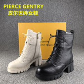 短筒羊毛加绒棉鞋 断码 处理皮尔世绅真皮马丁靴女头层牛皮冬季 子女