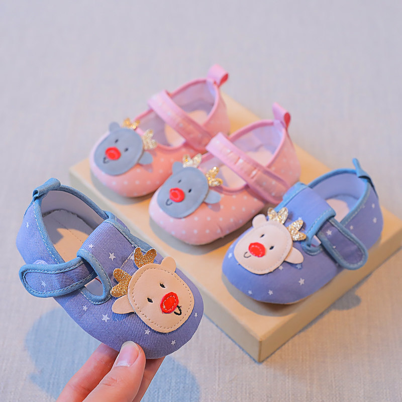 婴儿0-1岁布鞋软底春秋透气学步