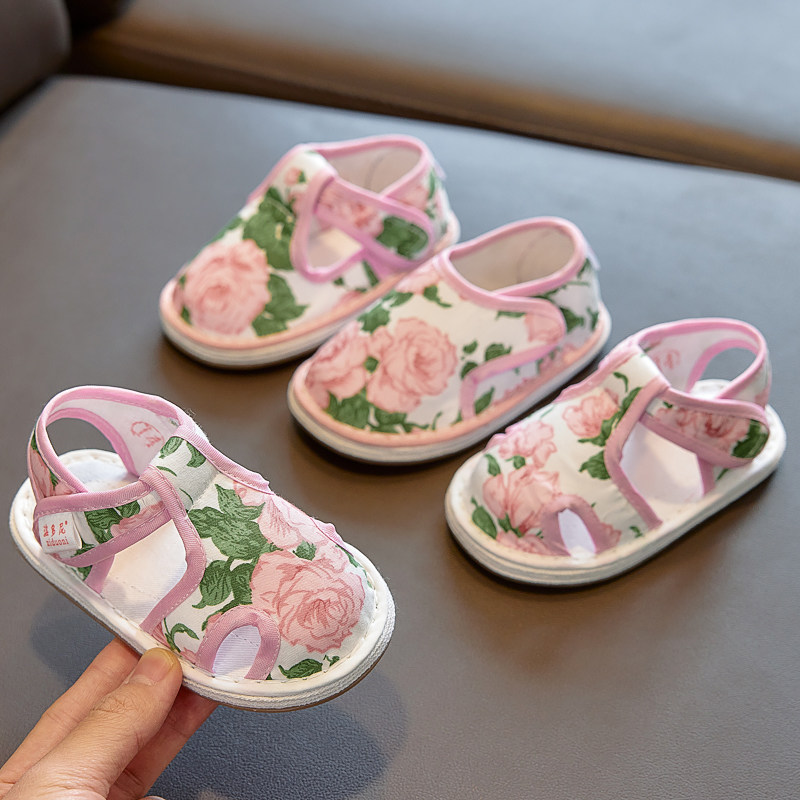 儿童手工布鞋1-7岁2千层底宝宝女童学步室内鞋软底凉鞋地板公主春,童鞋/婴儿鞋/亲子鞋,学步鞋,淘宝优惠券,粉丝福利购,淘宝优惠卷
