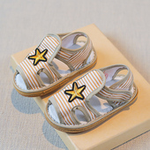 儿童手工布凉鞋 夏 千层底小童学步鞋 男女童1 3岁2婴儿软底宝宝布鞋