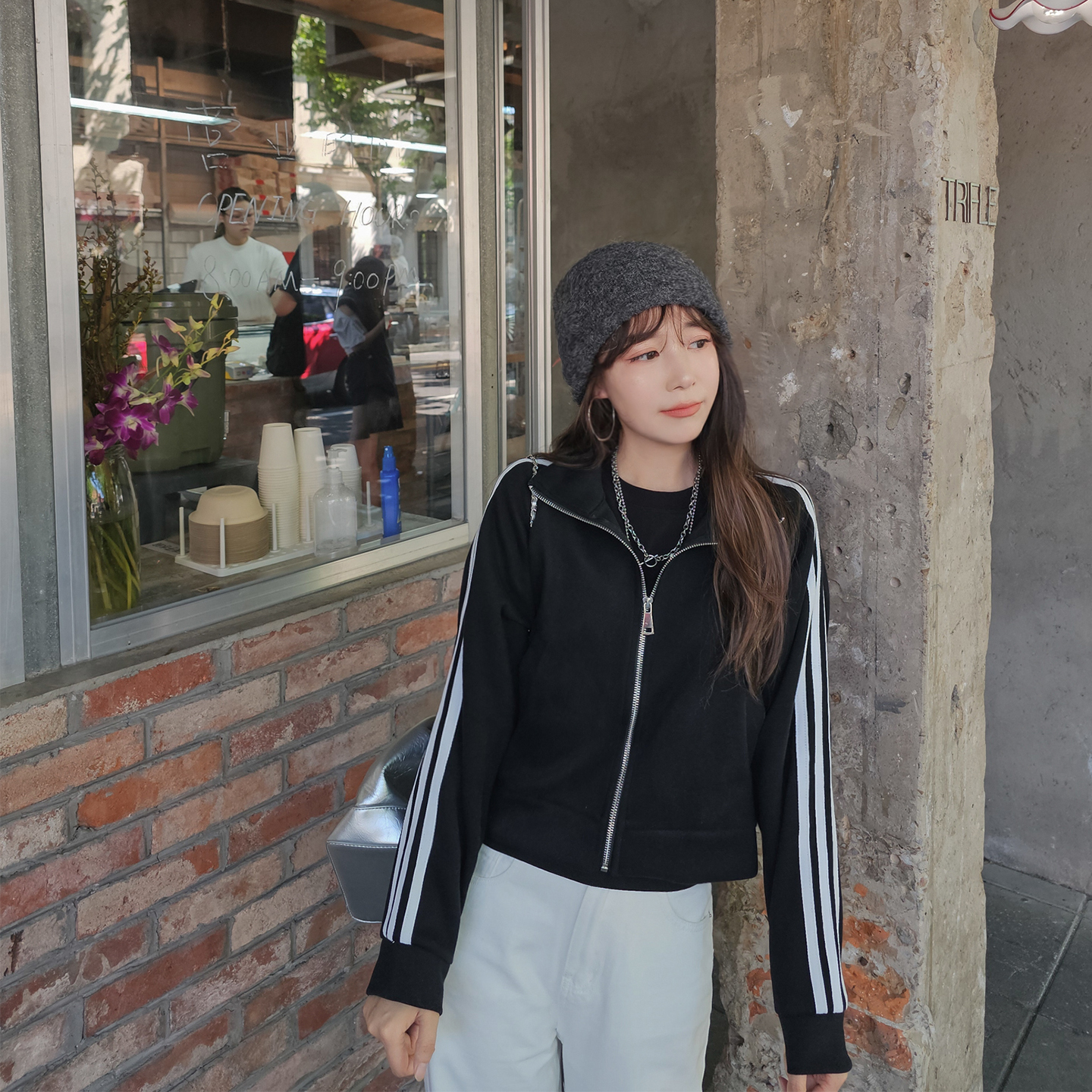 小个子外套女2025新款立领夹克款秋季韩系棒球服穿搭运动开衫卫衣