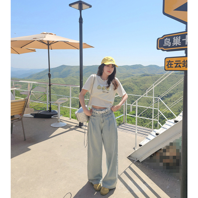 小个子高腰阔腿裤女夏裤子女