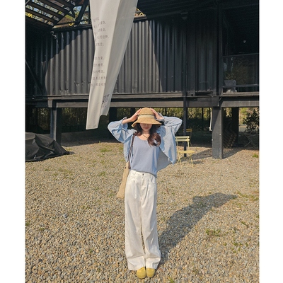 小个子高腰韩版休闲牛仔裤