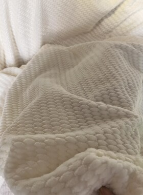 HJ外贸白色双面绒毛毯长度盖毯2*2.3米夏季空调盖毯酒店名宿毯子