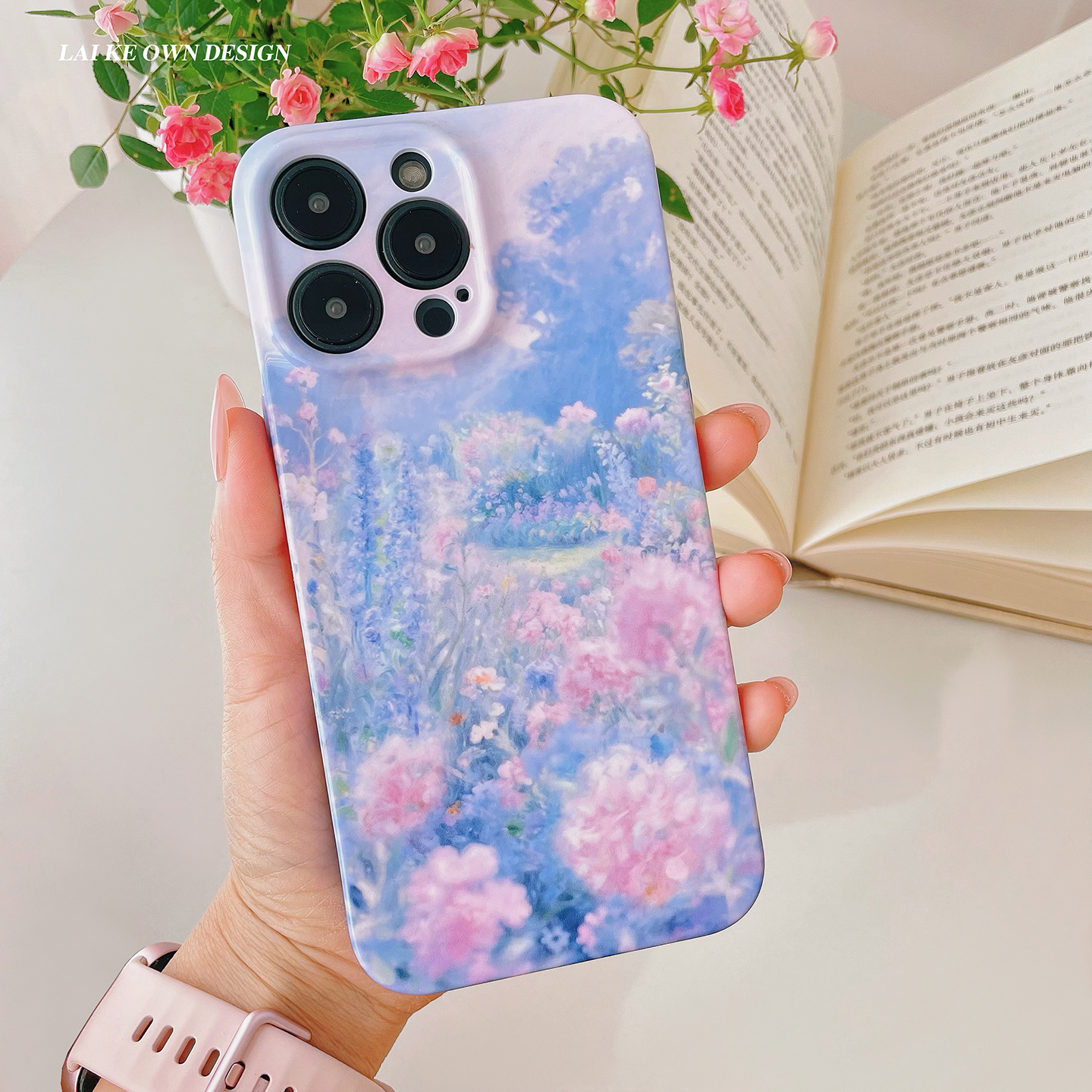 南法假日 法式花丛满屏花朵适用苹果16全包软壳iPhone15红米k80note14华为mate70iqoo13vivoX200艺术生不撞壳