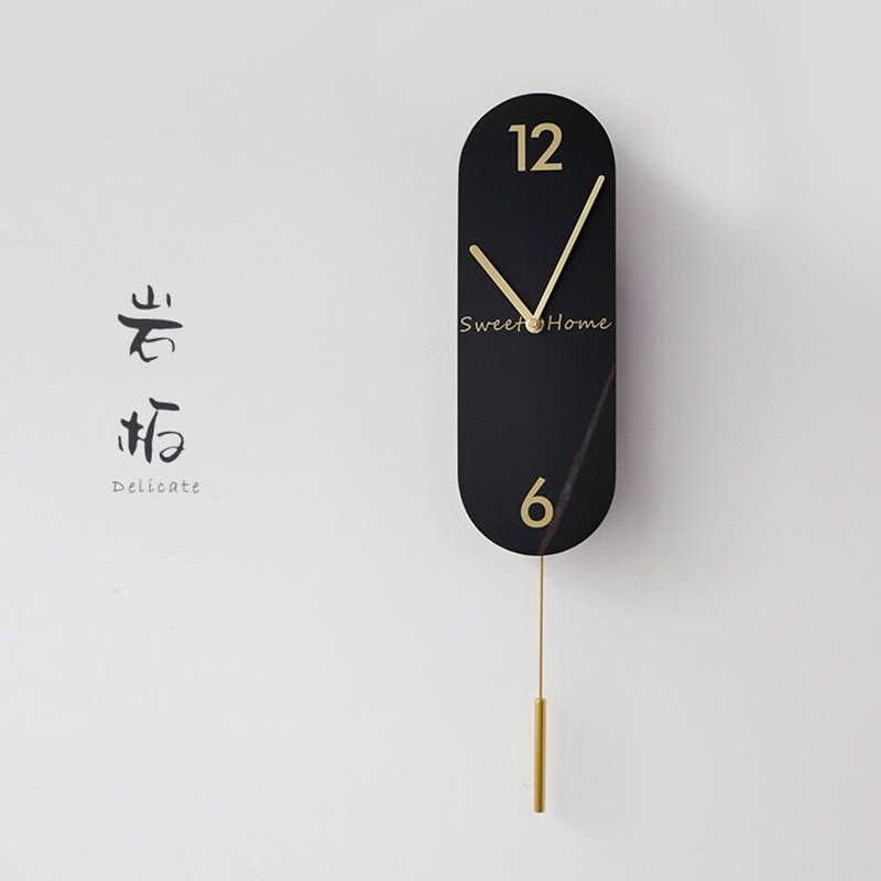 新品北欧时钟客厅静音时尚个性挂钟创意装饰挂表现代家用轻奢钟表
