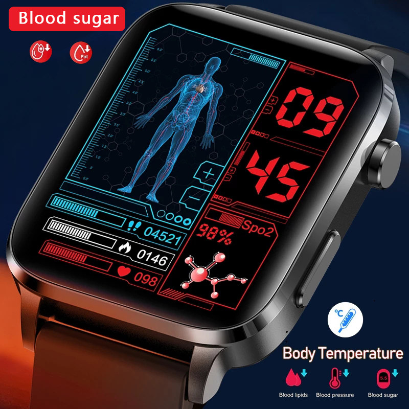 2023 New Blood Sugar Smart Watch Men Sangao Laser reat Healt