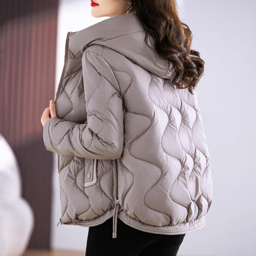 Women's Short 2026 Glossy Fashionable Slim Hooded Women's tt