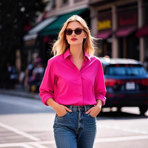 Simple All-match Women's Shirt Elegant Work Clothes