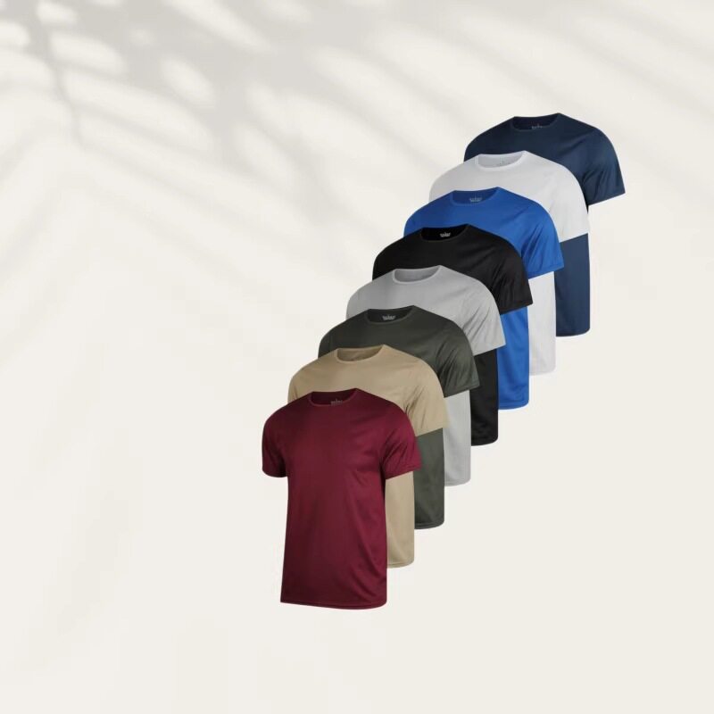 Men's Quick-drying T-shirt Sports Casual Solid lor Simple Br图片