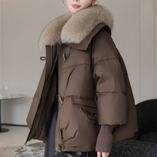 Short Down Women's Style tton-padded Jacket, High-end Small