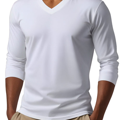 2026 Men's Digital Printing Men's Mature V-neck Station