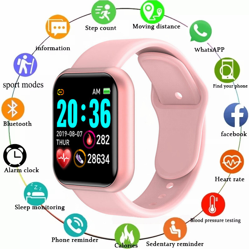 Multifunctional Smart Watch Women Men  Bluetooth Connected P