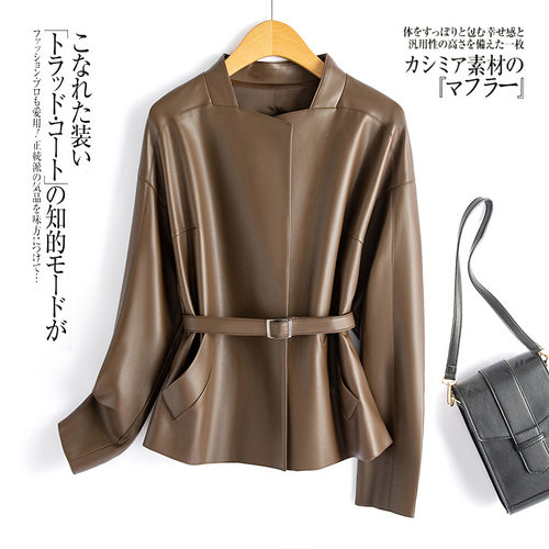 2026 Haining Genuine Leather Women's Short Korean Style Stra