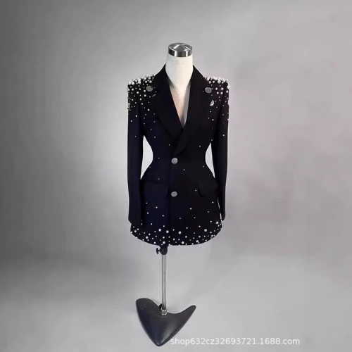 Ready Stock  Wind Heavy Industry Beaded Jacket Women's 2026