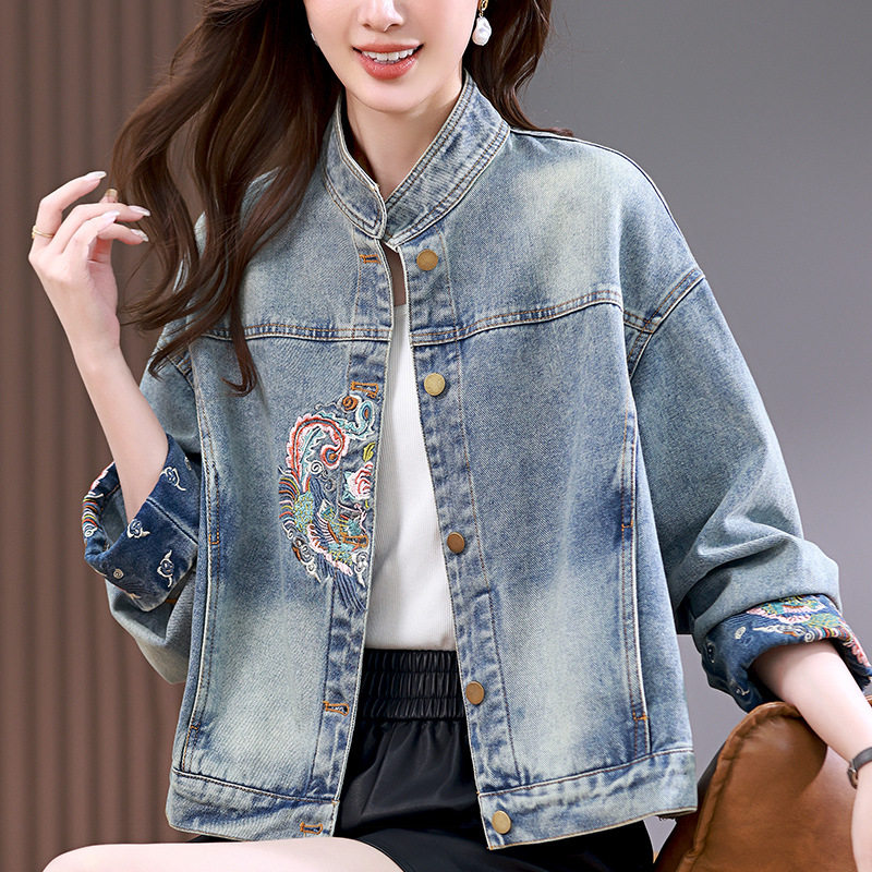 Denim Jacket For Women Early 2026 Small Casual Large Size Ne图片