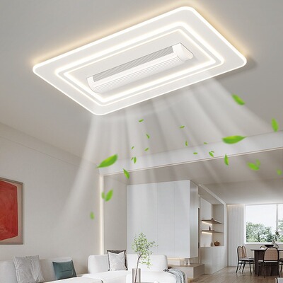 Roller Leafless Fan Lamp Ceiling Lamp Integrated Living Room