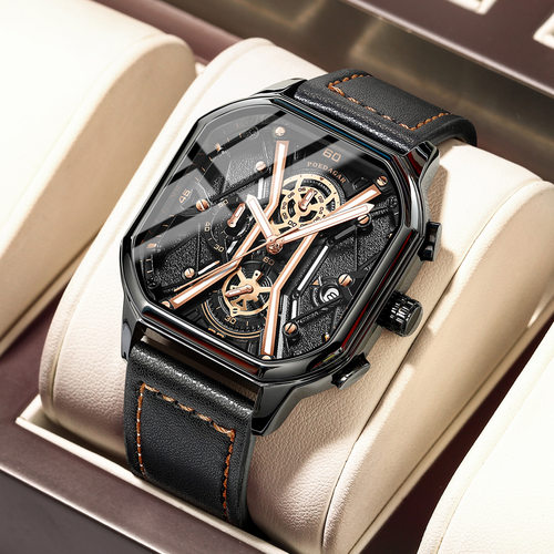Swiss Multifunctional Men's Watch Super Luminous Quartz Watc
