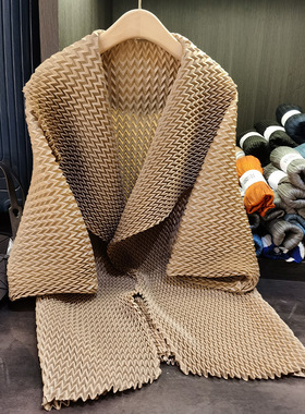 High-end Large Lapel Mid-length Pleated Temperament mmuting
