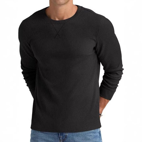 Digital Printing American Men's Crewneck Pullover Solid lor