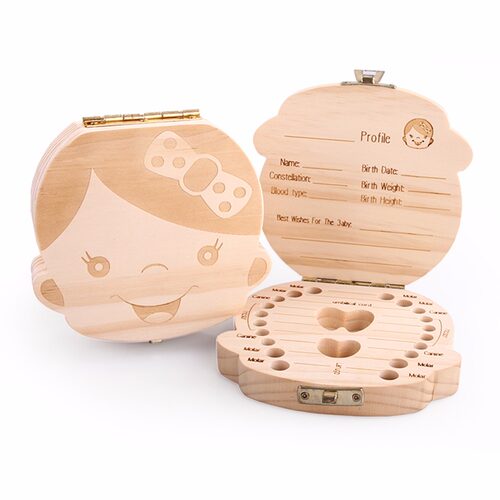 Dutch English Spanish Russia Text Baby Fallen Tooth Box Stor