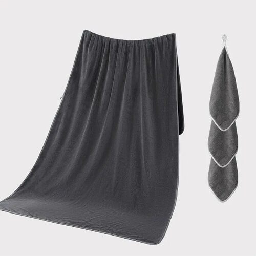 Bath Towel 1 Square Towel 3 Set Towel Absorbent Fiber Superf