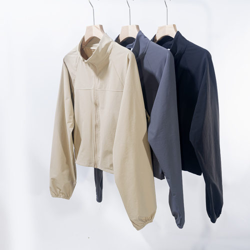 Quick Drying Stand llar Yoga Jacket Women's Thin Windproof O