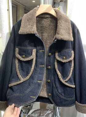 European Denim Jacket Women's Plus Fleece Jacket 2026 Hong K