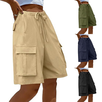 Women’s Loose-fit Casual mforle Five-point Workwear-style E