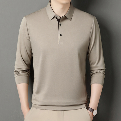 Men's Middle-aged mforle Breathable Casual Solid lor T-shirt