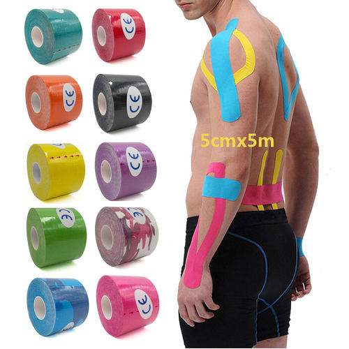 5M Lenght Elastic Kinesiology Tape Gym sports Knee Muscle Pr