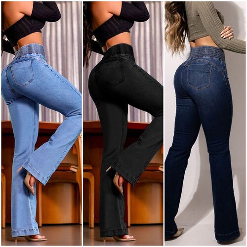 2026 Elastic High-waist Sretch Slim-fit Micro Lalti Hip Deni
