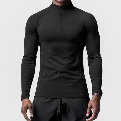 Men’s Athletic mpression Tights, Quick-drying, Half-zip, So