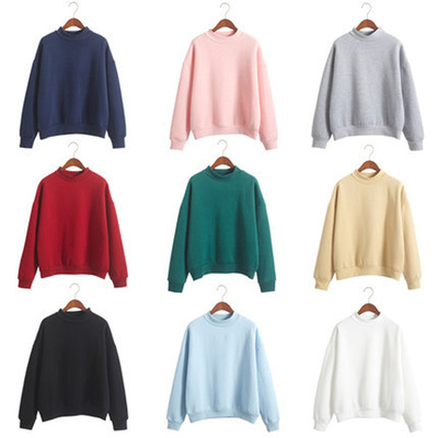 Korean-style Solid-color Fleece-lined Women’s Student Jacke