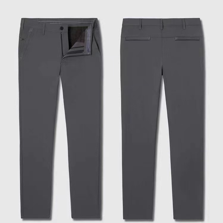 3四面弹欧美男装2023夏季新款冰丝休闲裤子男士