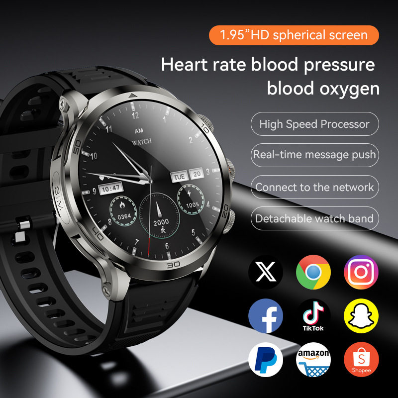 H19 Smart Watch 4g Android Card Nfc Heart Rate Mobile Phone