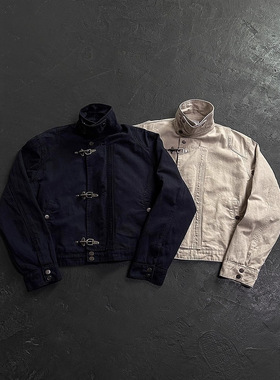 Cleanfit Casual Retro Workwear Jacket For Men And Women With