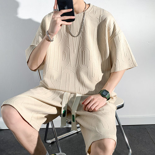 Short-sleeved Shorts Suit Men's T-shirt Shorts Matching Two-