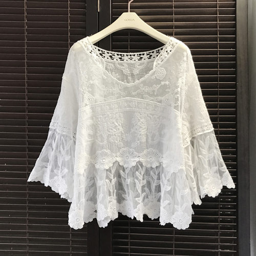 Sleeve Shirt Pullover Sun Protection Outer Blouse For Women