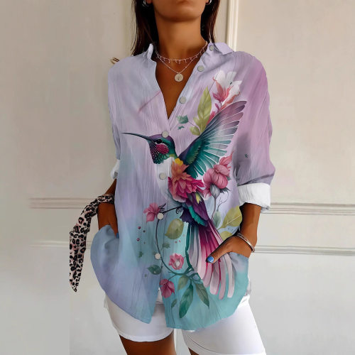 Station L Women's Buttons Floral Women's Buttons Casual And